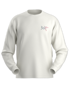 Arcteryx KRAGG COTTON HEATMAP LS M L White Light / Multi 