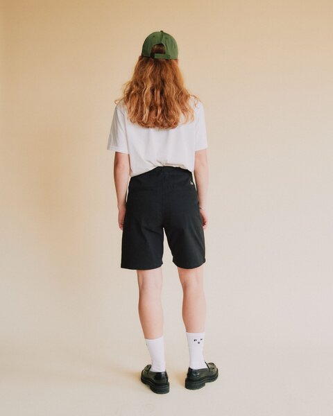Pas Normal Studios Off-Race Cotton Twill Shorts - Black
