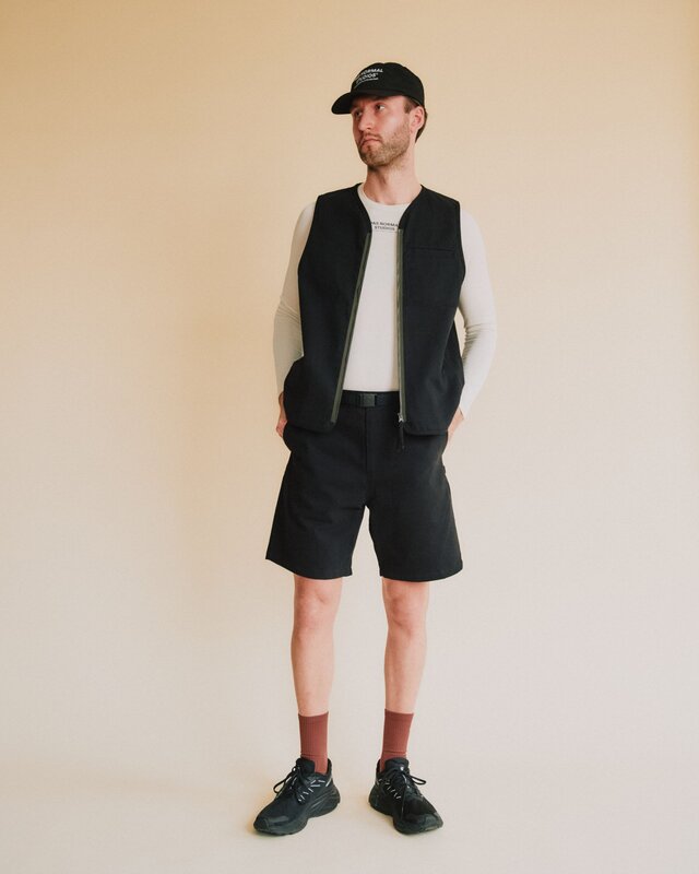 Pas Normal Studios Off-Race Cotton L Twill Shorts - Black 