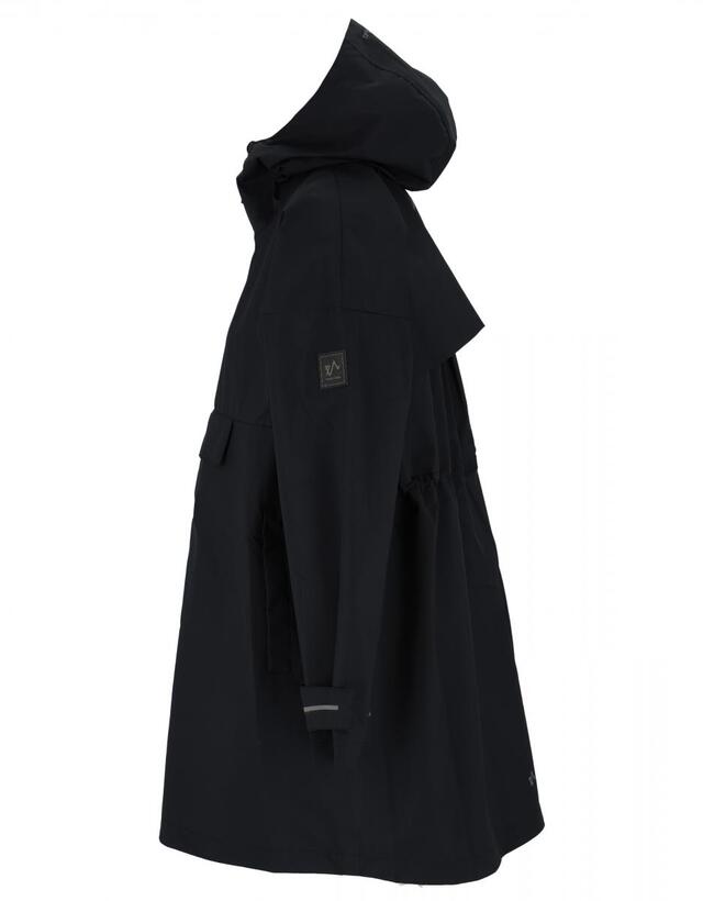 Twentyfour Mode 3l Poncho S/M Dame - Sort 