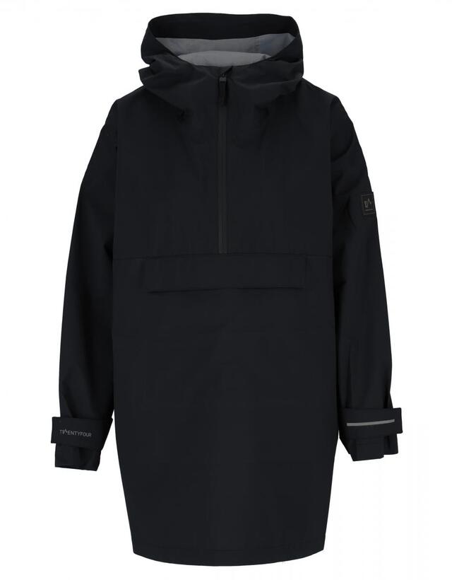 Twentyfour Mode 3l Poncho S/M Dame - Sort 