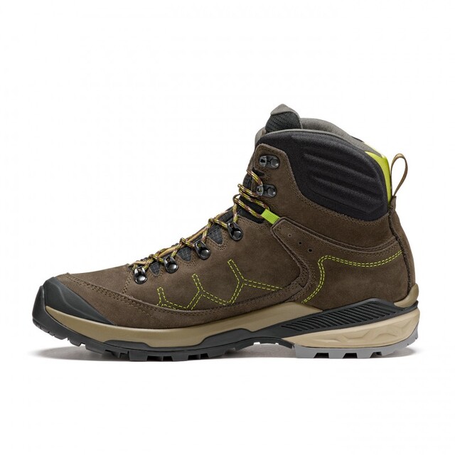 Asolo Falcon EVO NBK GTX MM 45 Dark Brown/Lime 
