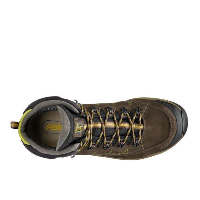 Asolo Falcon EVO NBK GTX MM 45 Dark Brown/Lime 