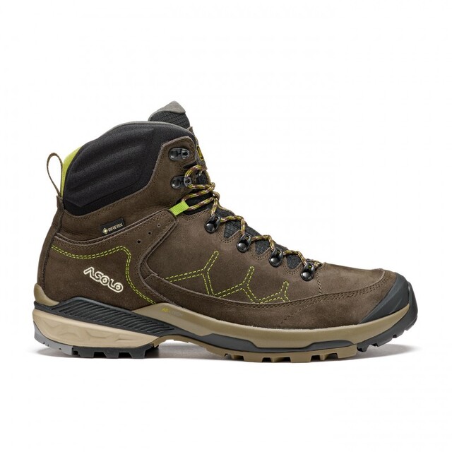 Asolo Falcon EVO NBK GTX MM 44,5 Dark Brown/Lime 