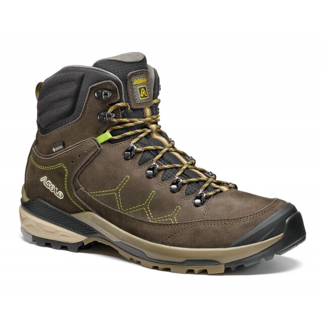 Asolo Falcon EVO NBK GTX MM 45 Dark Brown/Lime 