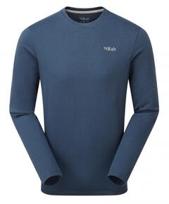 Rab Basecamp 3 Peaks Ls Tee M Tempest Blue