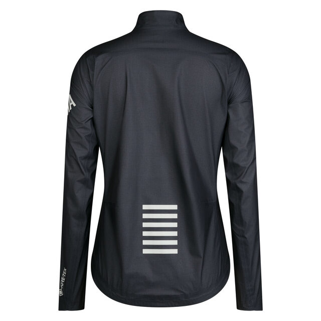 Rapha Womens Pro Team Gore-Tex Lightweight Rain Jacket - Black Charcoal 