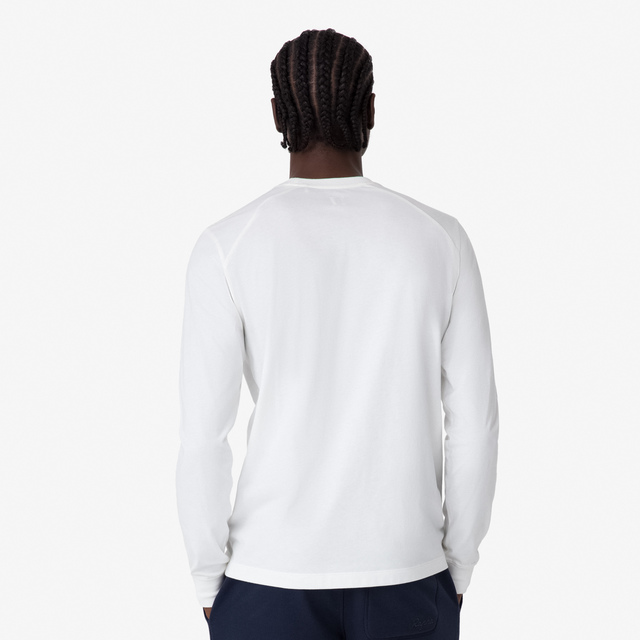 Rapha Long Sleeve Cotton T-Shirt M White/Light Grey 
