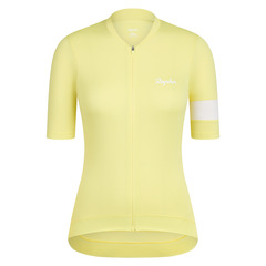 Rapha Women&#39;s Core Lightweight Jersey M Canary Yellow / White