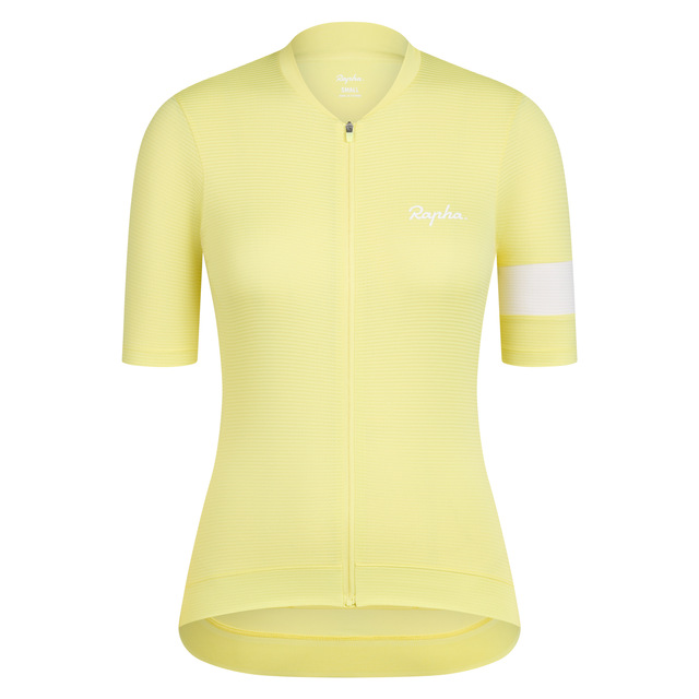 Rapha Women's Core Lightweight Jersey Canary Yellow/White