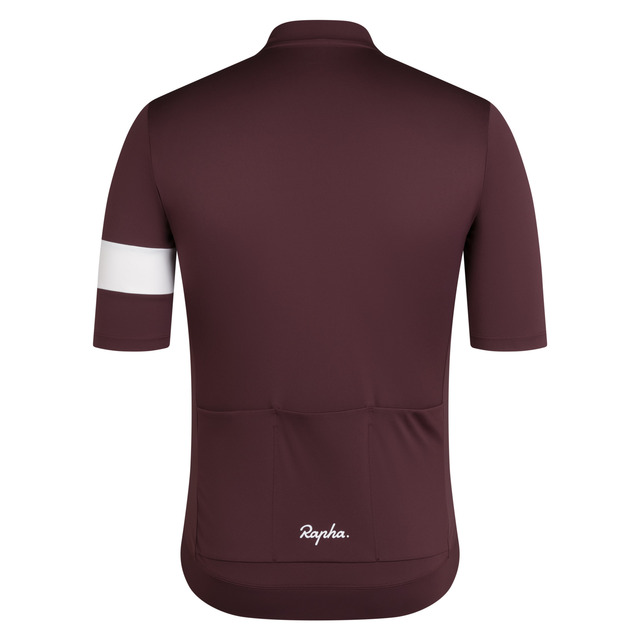 Rapha Men's Core Jersey L Fudge / White Alyssum 