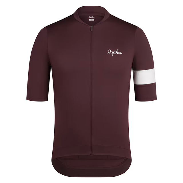 Rapha Men's Core Jersey Fudge / White Alyssum