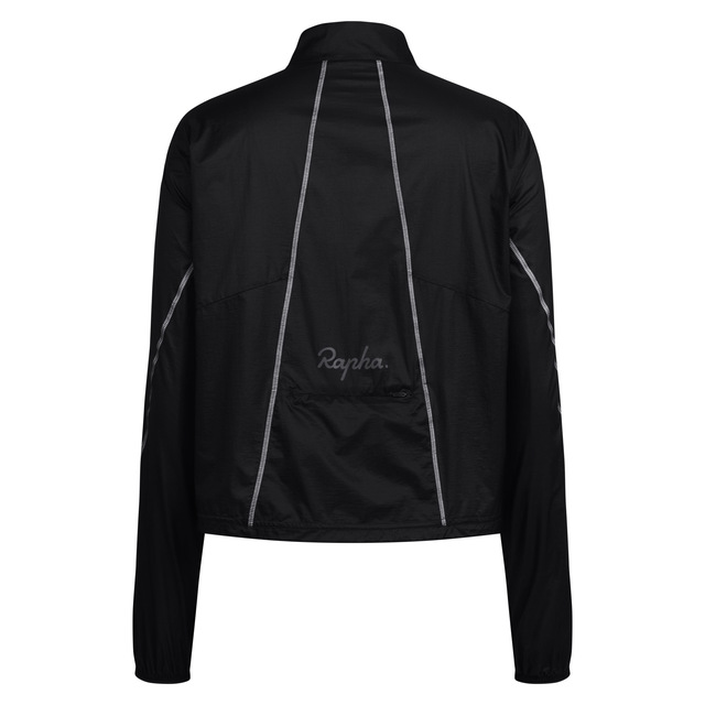 Rapha Women's Brevet Element Wind Jacket Black/Grey - S 