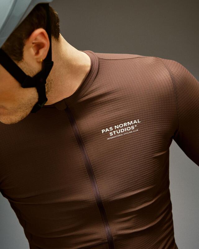 Pas Normal Studios Mechanism XS Pro Long Sleeve Jersey Light Brown 