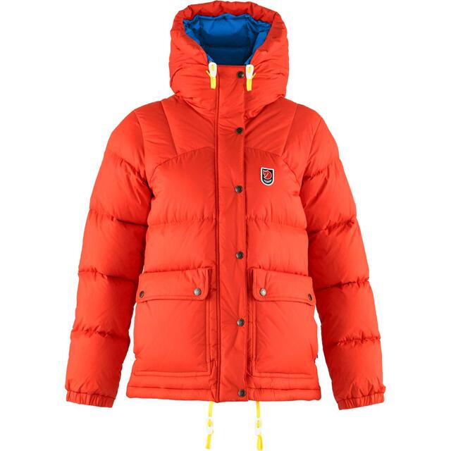 Fj&#228;llr&#228;ven Expedition Down Lite Dame - Flame Orange-Un Blue