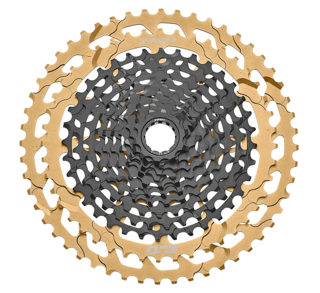 TRP EVO12 12-Delt MS Kassett GOLD 10-52T, 370gr,CS-M9050, sort/gull