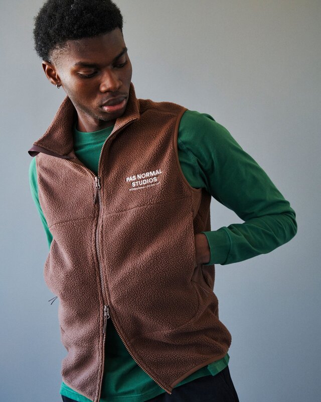 Pas Normal Studios Off-Race Fleece Vest Bronze - M 