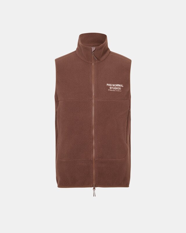 Pas Normal Studios Off-Race Fleece Vest Bronze - M 