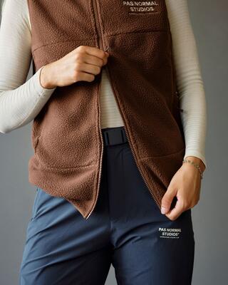 Pas Normal Studios Off-Race Fleece Vest Bronze
