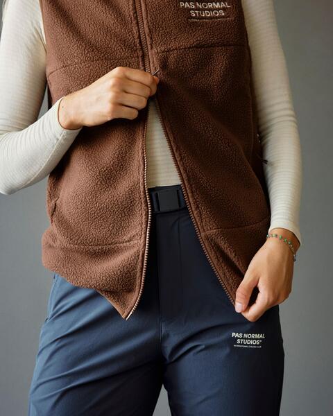 Pas Normal Studios Off-Race Fleece Vest Bronze