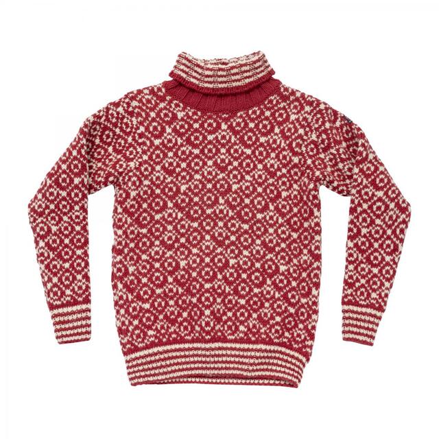 Devold Svalbard Wool High Neck M Hindberry/Offwhite 