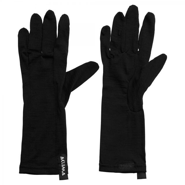 Aclima Lightwool 140 Liner Gloves 10 Jet Black 