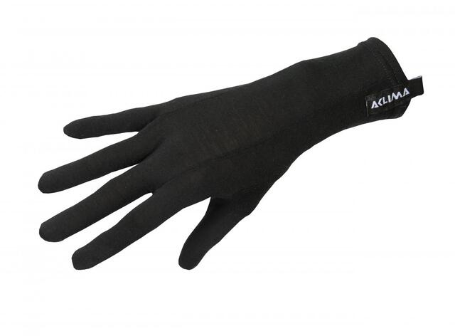 Aclima Lightwool 140 Liner Gloves Jet Black 