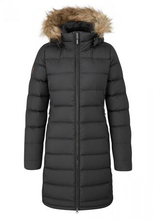 Rab Deep Cover Parka Dame 10 Blk Black