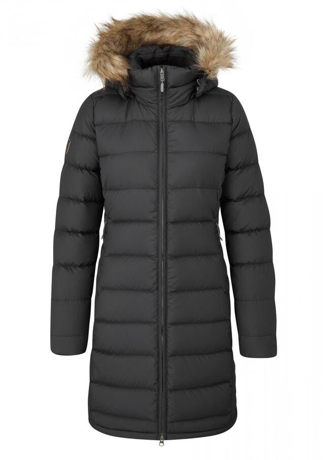 Rab Deep Cover Parka Dame 10 Blk Black 