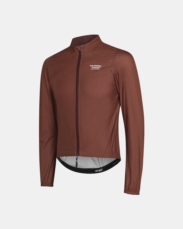 Pas Normal Studios Men's Mechanism Pertex Rain Jacket - Dark Brown - XS 