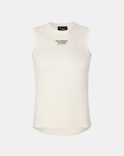 Pas Normal Studios Mid Sleeveless Base Layer Off White
