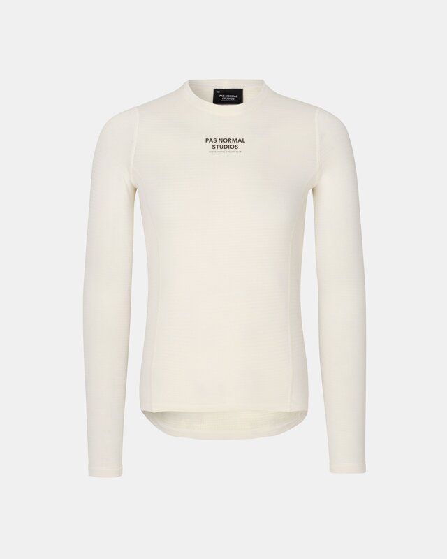 Pas Normal Studios Womens Thermal Long Sleeve Baselayer Off White