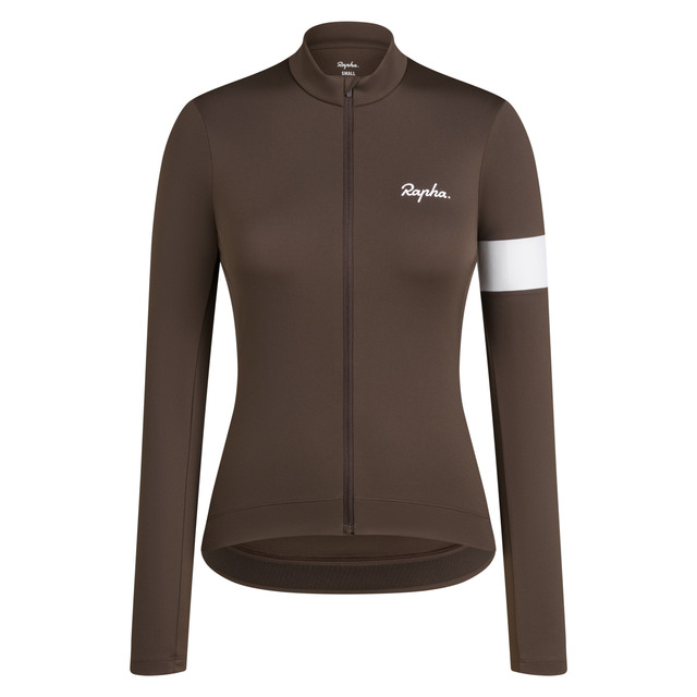 Rapha Women's Core Thermal Long Sleeve Jersey - Deep Coffee L 