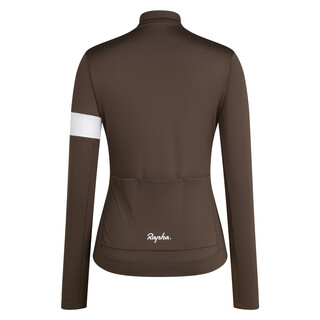 Rapha Women&#39;s Core Thermal Long Sleeve Jersey - Deep Coffee