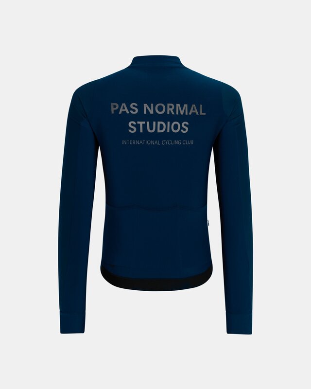 Pas Normal Studios Mech Thermal Long Sleeve Jersey Navy - S 