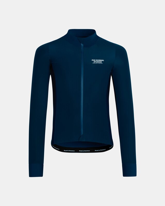 Pas Normal Studios Mech Thermal Long Sleeve Jersey Navy - S 