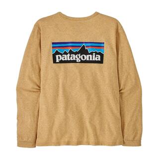 Patagonia Logo Longsleeve Beeswax Tan