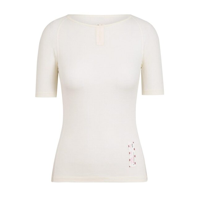 Rapha Women's Merino Mesh Base layer Short Sleeve Cream 