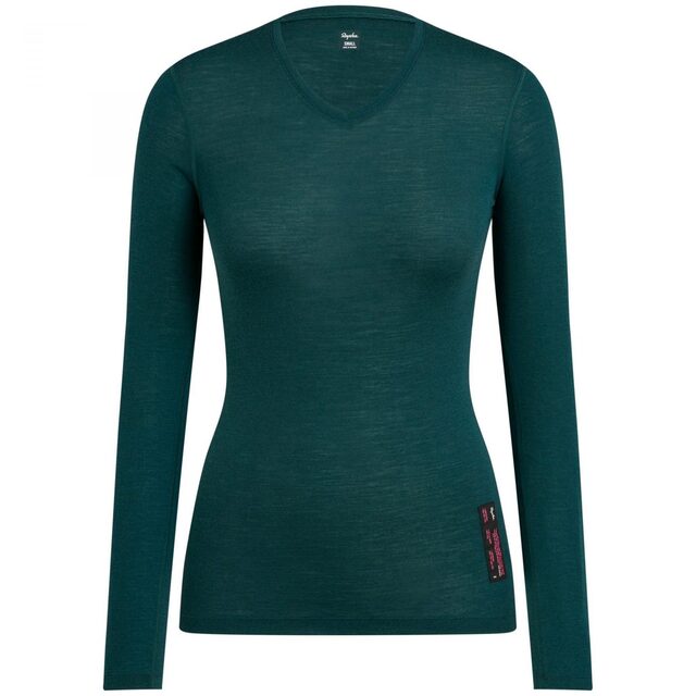 Rapha Women's Merino Base Layer Long Sleeve Teal 