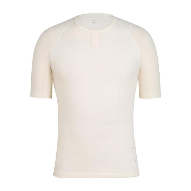 Rapha Merino Mesh Base Layer Short Sleeve Cream 