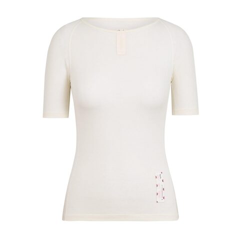 Rapha Women's Merino Mesh Base layer Short Sleeve Cream