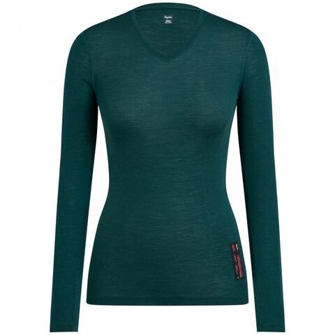 Rapha Women's Merino Base Layer Long Sleeve Teal