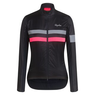 Rapha Women&#39;s Brevet Insulated Jacket Dark Navy/High-vis Pink/White