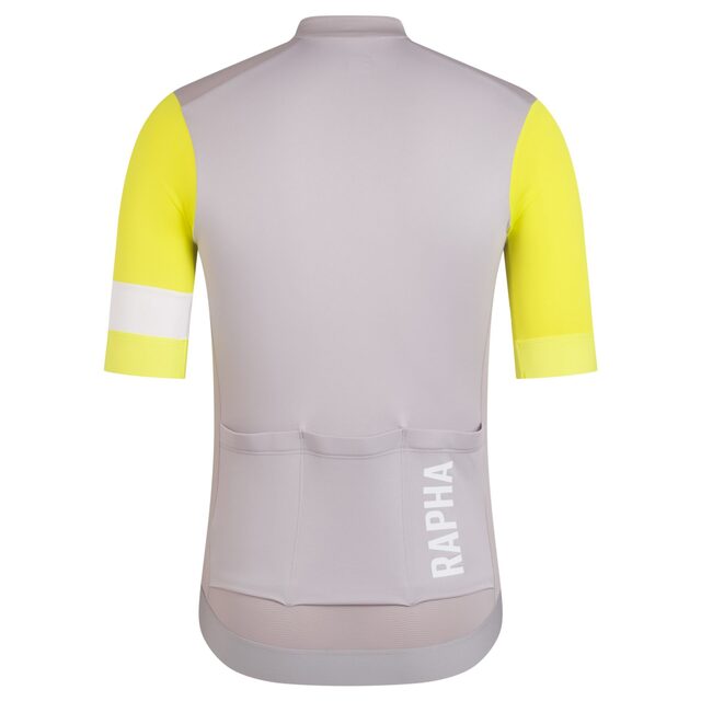 Rapha Men's Pro Team Training Jersey Silver/Chartreuse 