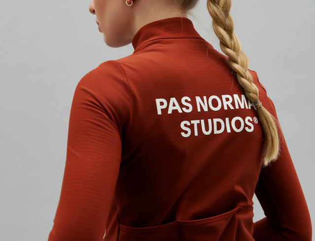 Pas Normal Studios Women's Essential XXS Long Sleeve Jersey - Brick 