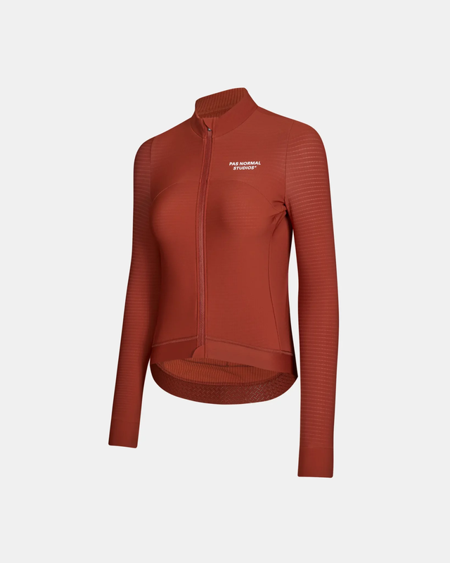 Pas Normal Studios Women's Essential XXS Long Sleeve Jersey - Brick 