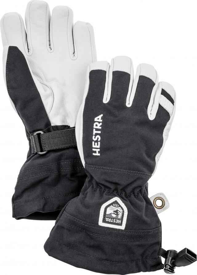 Hestra Army Leather Heli Ski Jr Hanske 6 Black 