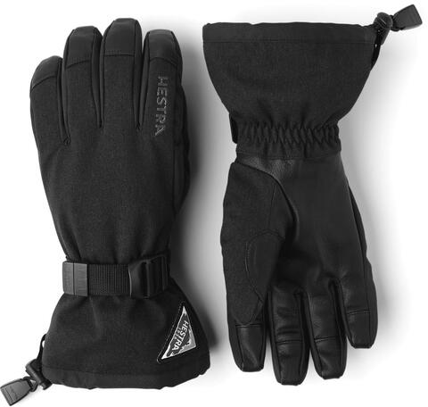 Hestra Powder Gauntlet - 5 Finger Black