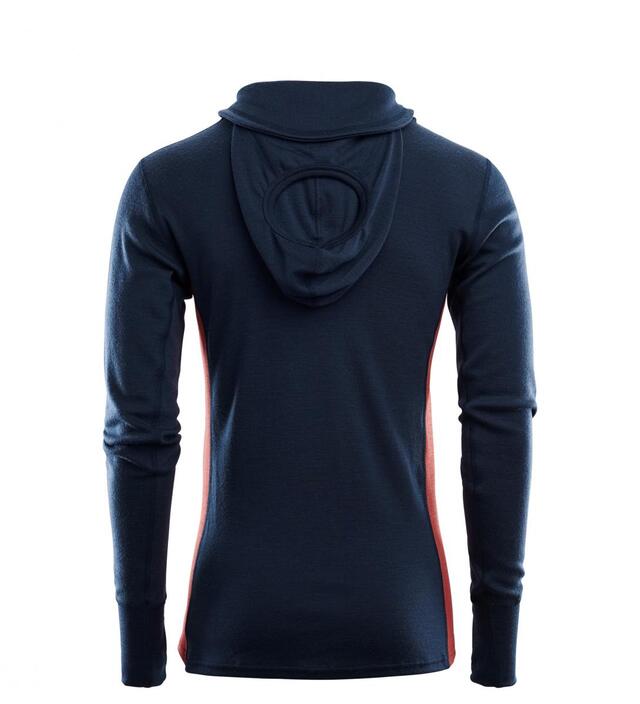 Aclima Warmwool Hood Sweater, Man XXL 238 Navy Blazer / Red Ochre 