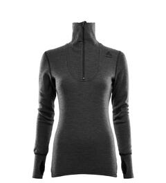 Aclima Doublewool Polo Dame Marengo/Jet Black